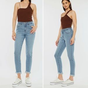 KanCan Jeans High Rise Hem Jeans size 28 (9) NWT